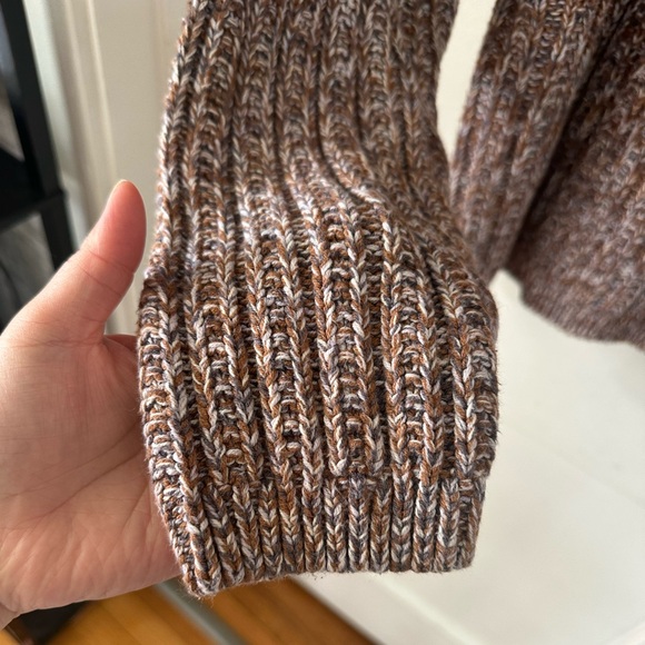 Universal Thread Brown Marled Ribbed Crewneck Sweater - Picture 3 of 4